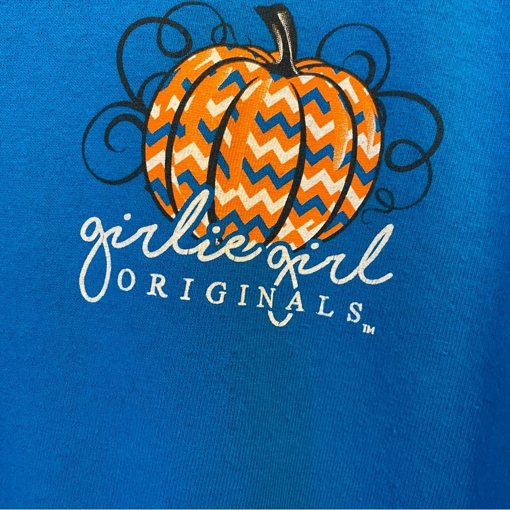 GIRLIE GIRL ORIGINALS HAPPY FALL Y’ALL PUMPKIN SCENE LONG SLEEVES T SHIRT - Picture 4 of 5